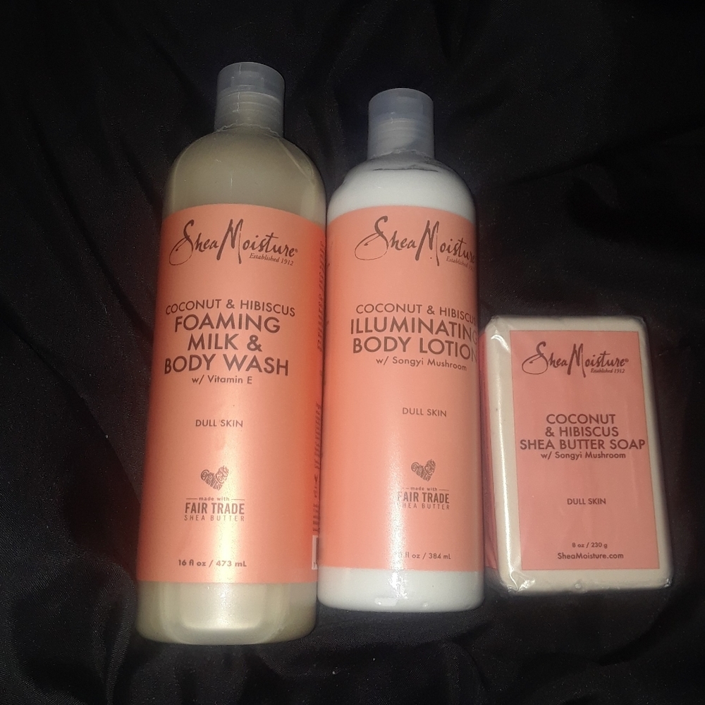 Bodywash, lotion and soap